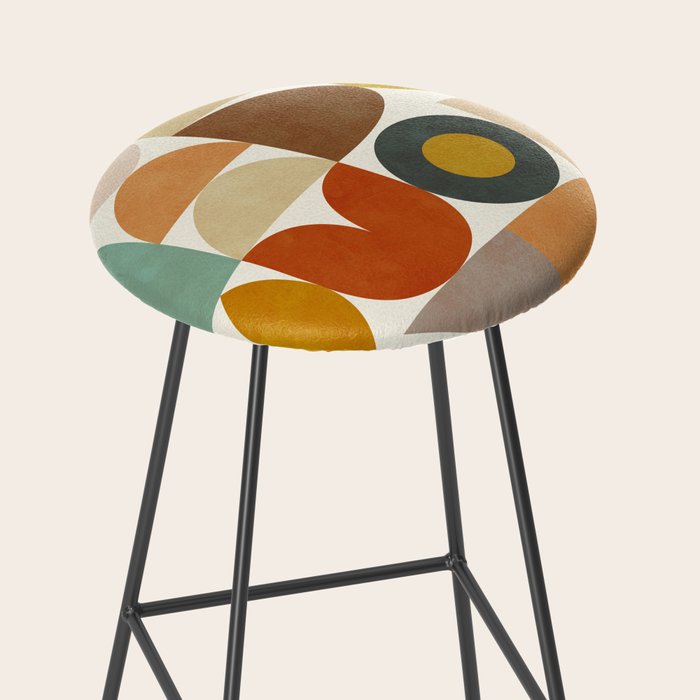 mid century modern spring abstract collection 1 Stool Gallery Image 2