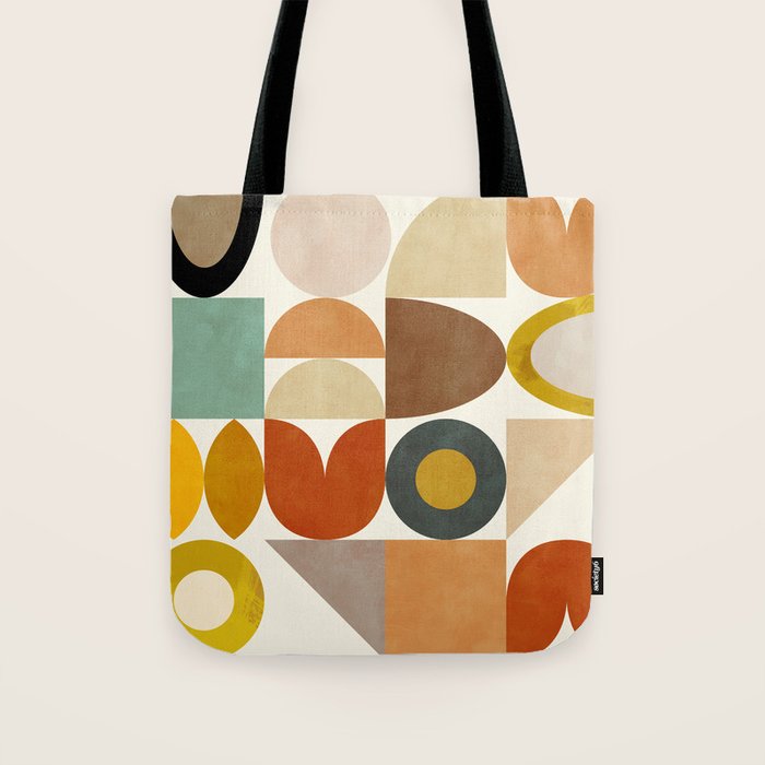 mid century modern spring abstract collection 1 Tote Bag Gallery Image 1