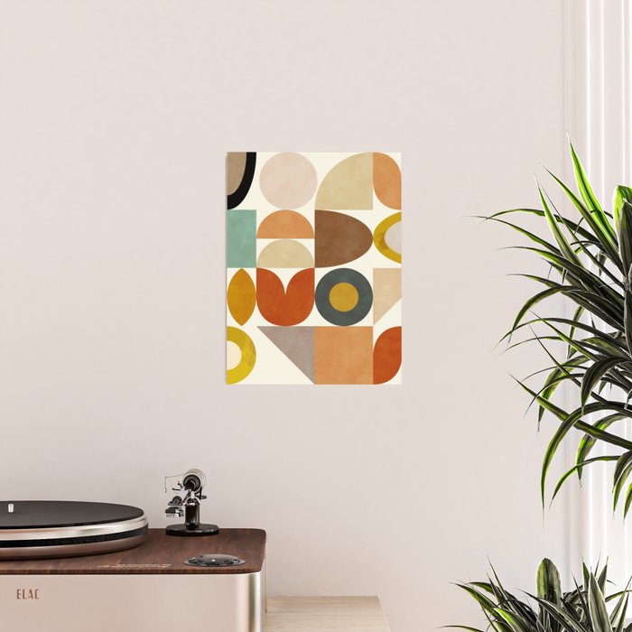 mid century modern spring abstract collection 1 Poster Gallery Image 2