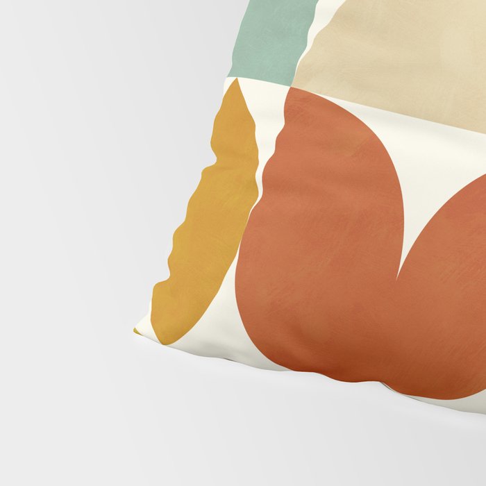 mid century modern spring abstract collection 1 Pillow Sham Gallery Image 4