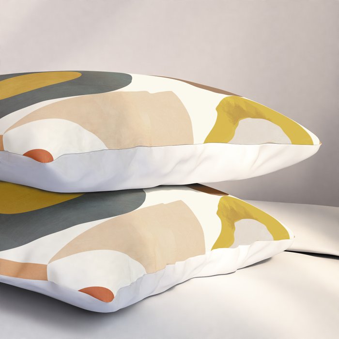 mid century modern spring abstract collection 1 Pillow Sham Gallery Image 3