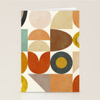 mid century modern spring abstract collection 1 Stationery Card Gallery Image 2
