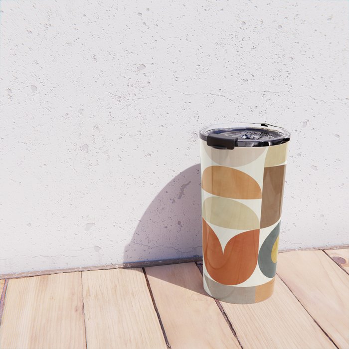 mid century modern spring abstract collection 1 Travel Mug Gallery Image 4