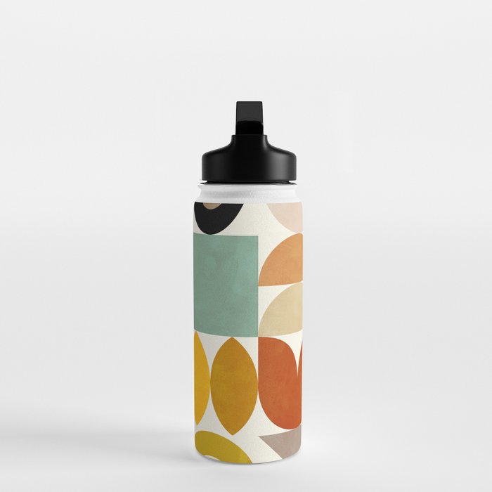 mid century modern spring abstract collection 1 Water Bottle Gallery Image 3