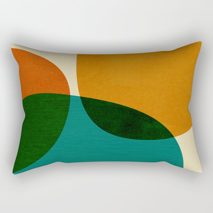 Modern Abstract Mid Century 3 Rectangular Pillow Gallery Image 2