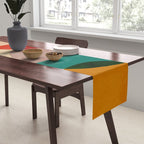 Modern Abstract Mid Century 3 Table Runner Gallery Image 2
