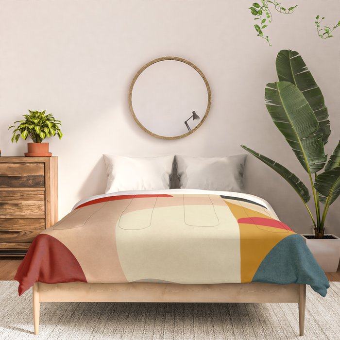Modern Abstract Mid Century 3 Comforter Gallery Image 3