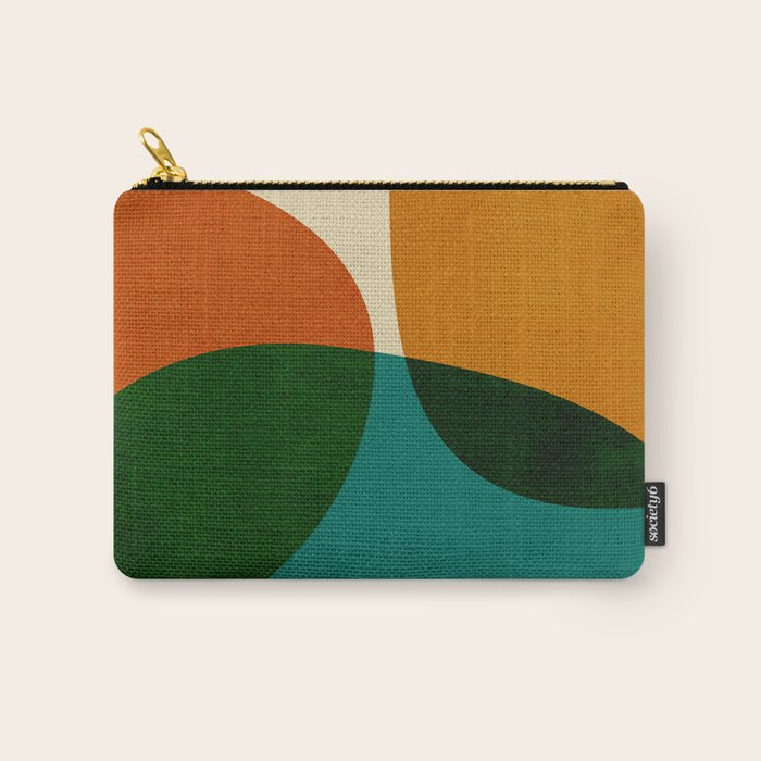 Modern Abstract Mid Century 3 Carry All Pouch Gallery Image 1