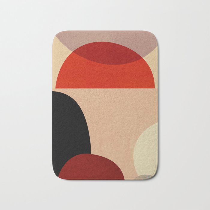Modern Abstract Mid Century 3 Bath Mat Gallery Image 1