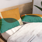 Modern Abstract Mid Century 3 Pillow Sham Gallery Image 2