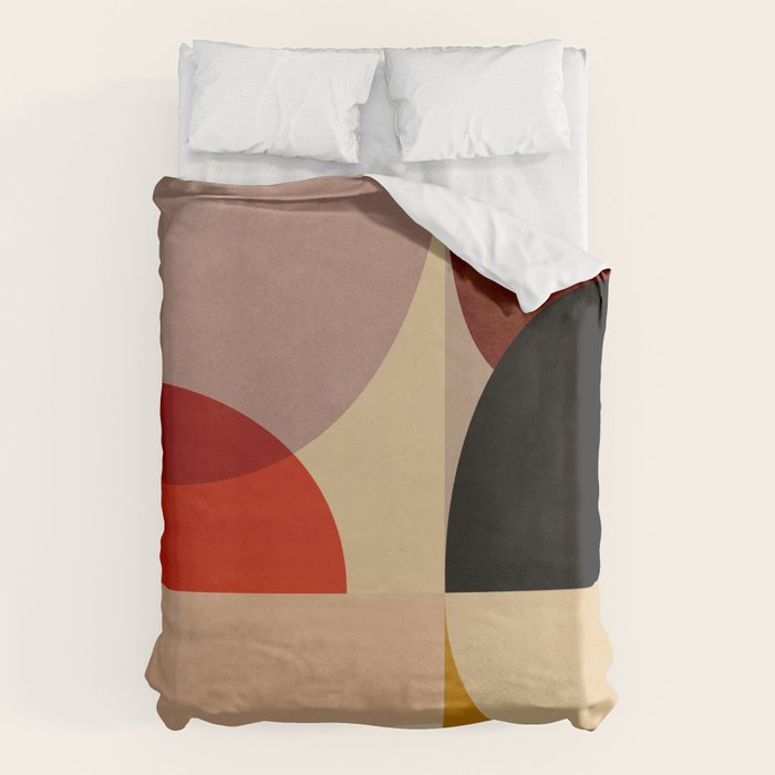Modern Abstract Mid Century 3 Duvet Cover Gallery Image 1