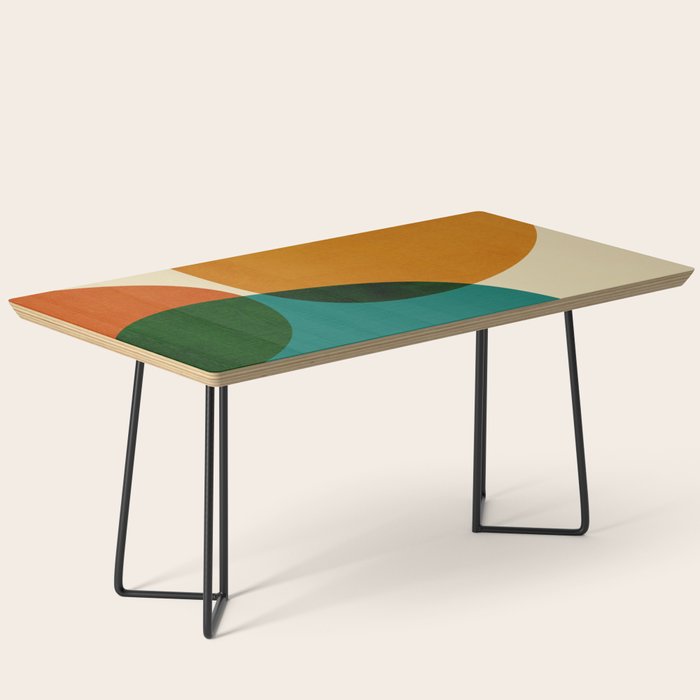 Modern Abstract Mid Century 3 Coffee Table Gallery Image 1