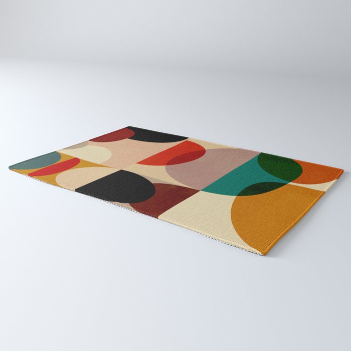 Modern Abstract Mid Century 3 Rug Gallery Image 3