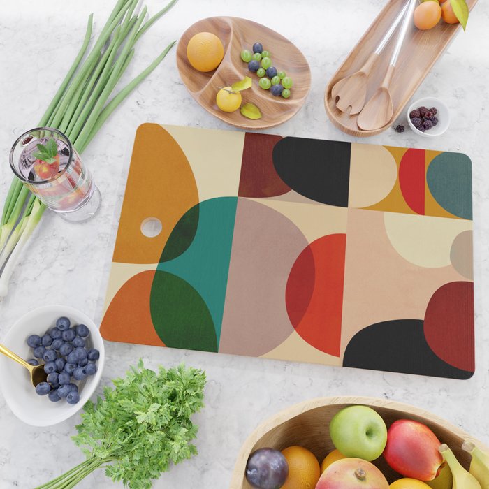 Modern Abstract Mid Century 3 Cutting Board Gallery Image 2