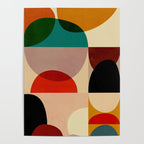Modern Abstract Mid Century 3 Poster Gallery Image 4