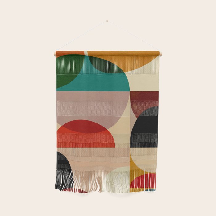 Modern Abstract Mid Century 3 Wall Hanging Gallery Image 1