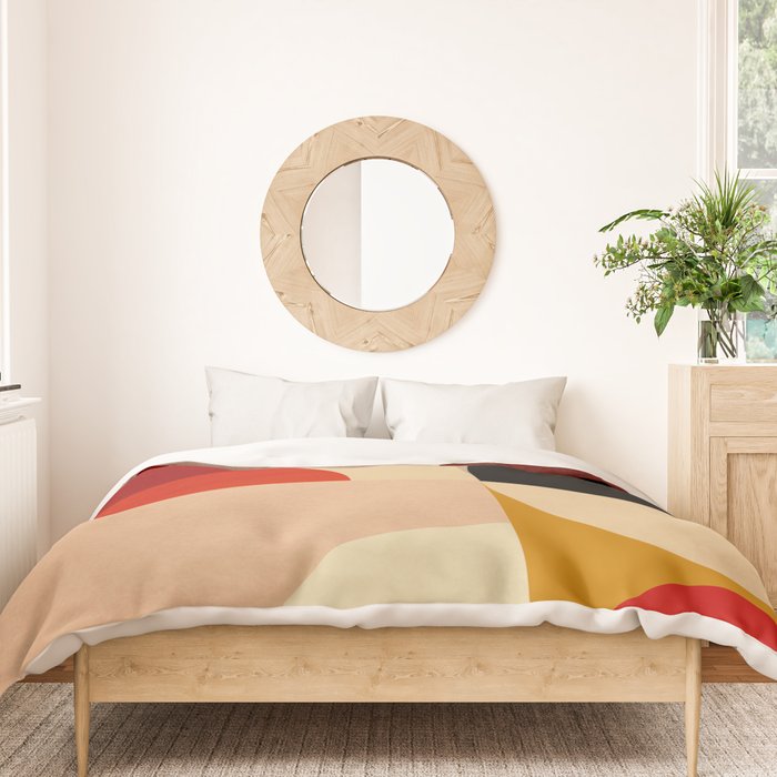 Modern Abstract Mid Century 3 Duvet Cover Gallery Image 3