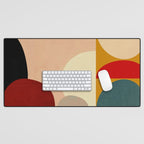 Modern Abstract Mid Century 3 Desk Mat Gallery Image 1