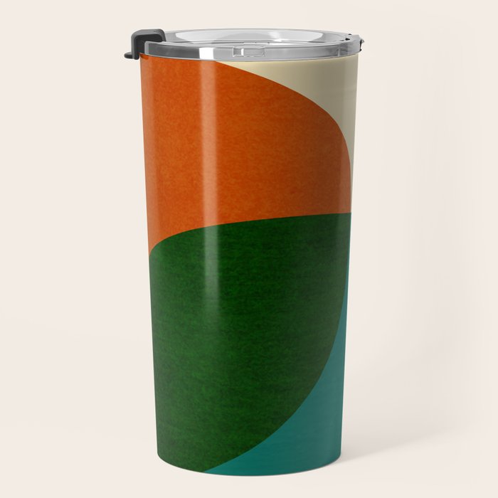 Modern Abstract Mid Century 3 Travel Mug Gallery Image 3