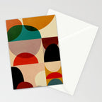 Modern Abstract Mid Century 3 Stationery Card Gallery Image 2