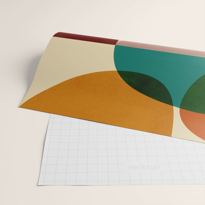 Modern Abstract Mid Century 3 Wrapping Paper Gallery Image 2