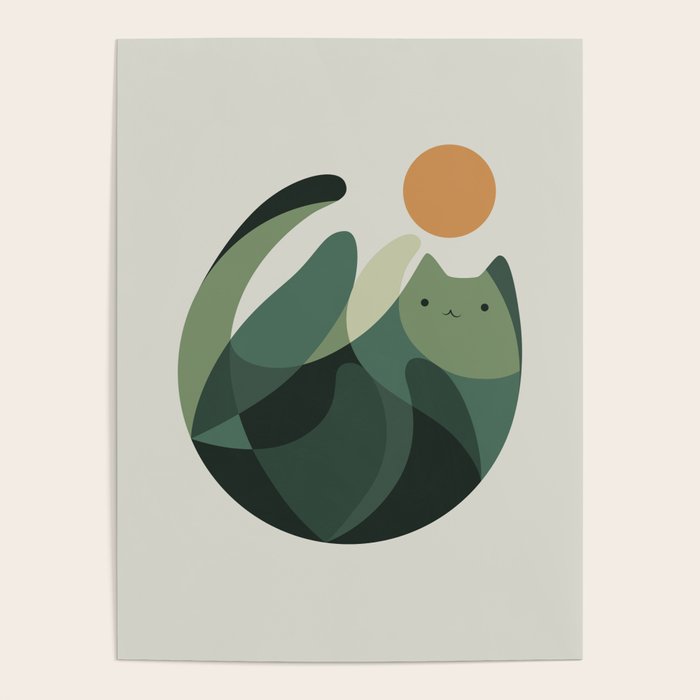 Cat Landscape 121 Poster Gallery Image 4