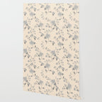 Vintage Blue Floral Wallpaper Gallery Image 2