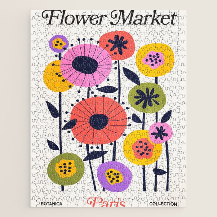 Paris: Botanica Edition | Flower Market Jigsaw Puzzle Gallery Image 1
