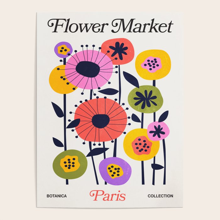 Paris: Botanica Edition | Flower Market Poster Gallery Image 1