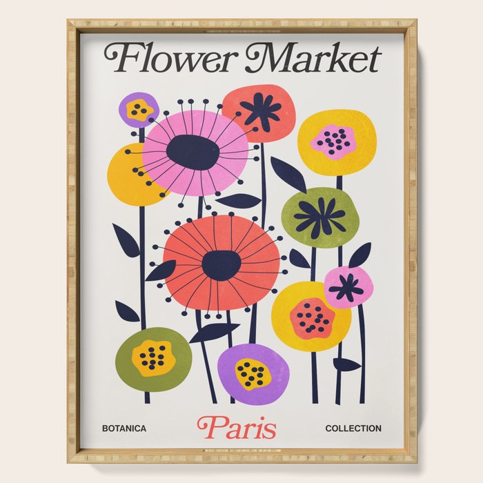 Paris: Botanica Edition | Flower Market Serving Tray Gallery Image 1