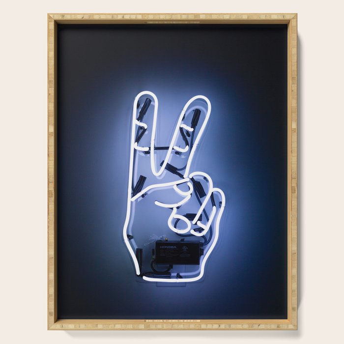 neon piece Serving Tray Gallery Image 1