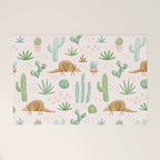 Armadillos in the Desert - Watercolor Welcome Mat Gallery Image 1