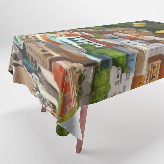 Amalfi Sunshine Grove Tablecloth Gallery Image 1