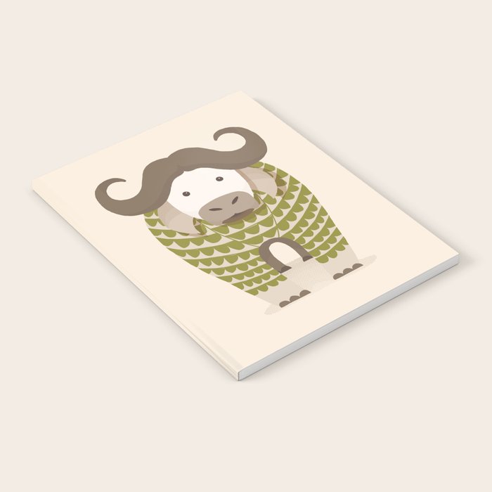 Whimsical Cape Buffalo Notebook Gallery Image 2