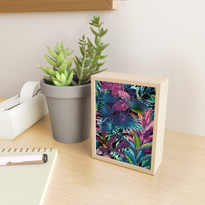 Tropical Garden XV - Night Mini Art Print Gallery Image 2