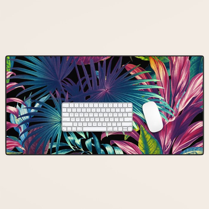 Tropical Garden XV - Night Desk Mat Gallery Image 1