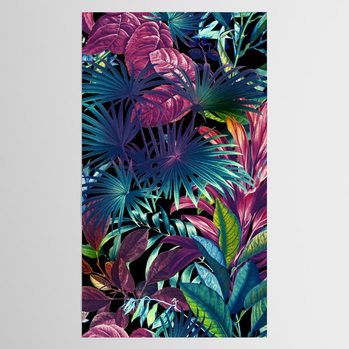 Tropical Garden XV - Night Tablecloth Gallery Image 2