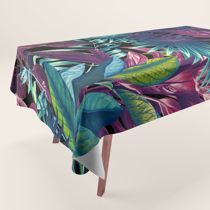Tropical Garden XV - Night Tablecloth Gallery Image 1