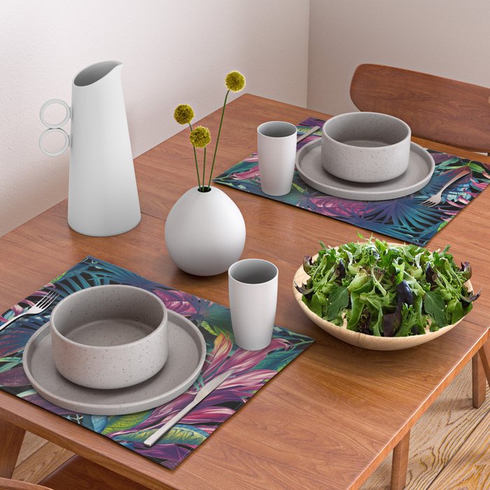 Tropical Garden XV - Night Placemat Gallery Image 2