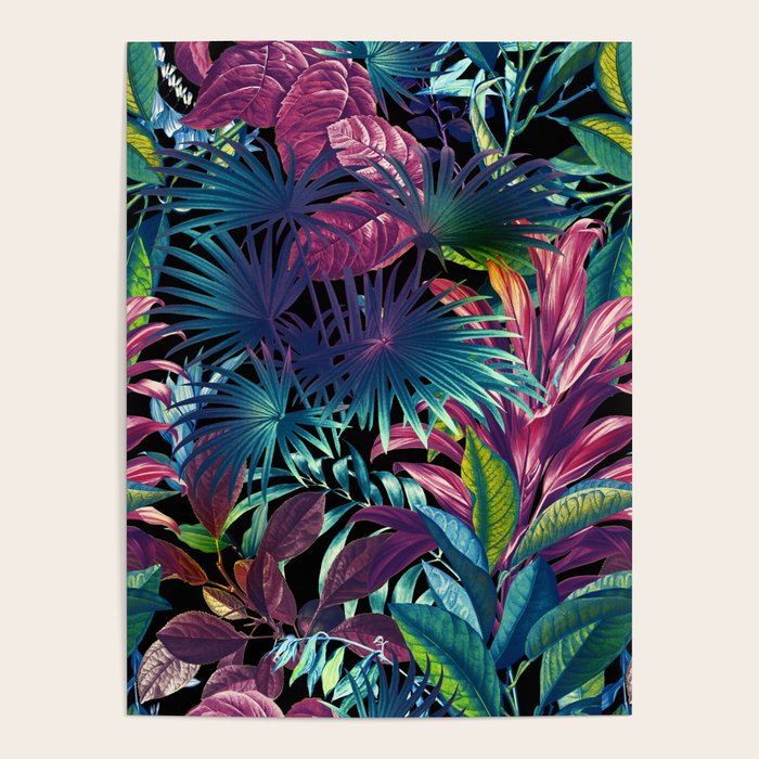 Tropical Garden XV - Night Poster Gallery Image 4