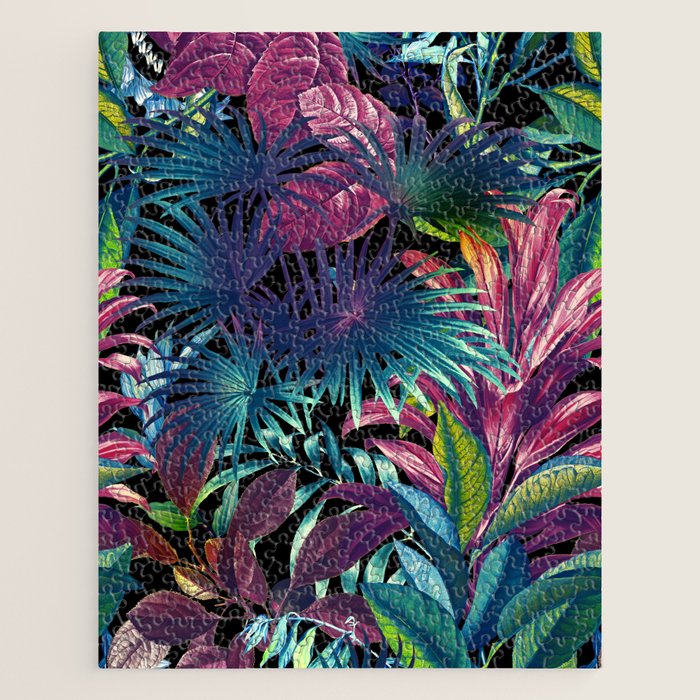 Tropical Garden XV - Night Jigsaw Puzzle Gallery Image 1