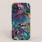 Tropical Garden XV - Night iPhone Case Gallery Image 1