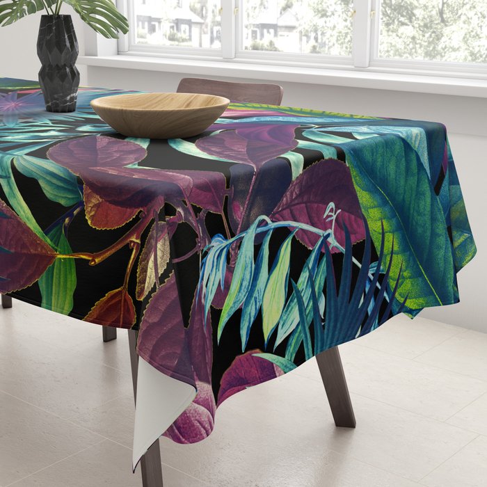 Tropical Garden XV - Night Tablecloth Gallery Image 3