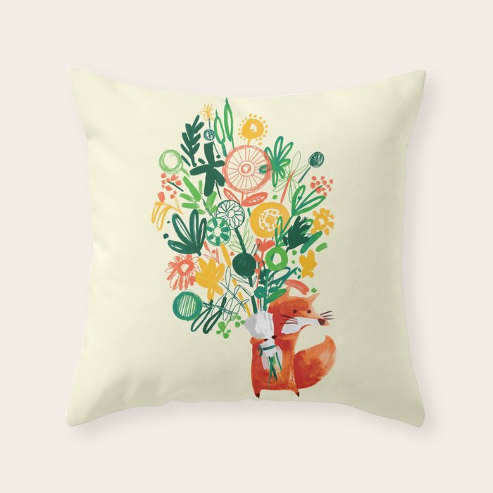 Flower Delivery Throw Pillow Gallery Image 6