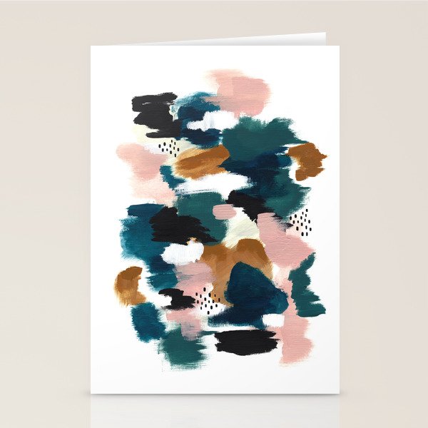 Brush Stroke Abstract Stationery Card Gallery Image 1