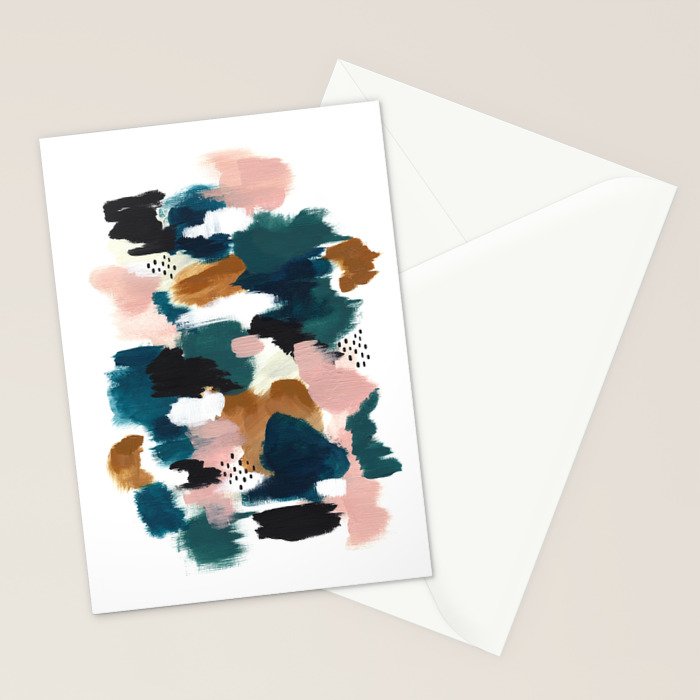 Brush Stroke Abstract Stationery Card Gallery Image 2