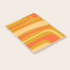 Palm Springs Mid Mod Abstract Tangerine Orange and Mustard Ochre Notebook Gallery Image 3
