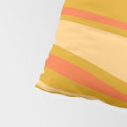 Palm Springs Mid Mod Abstract Tangerine Orange and Mustard Ochre Pillow Sham Gallery Image 4