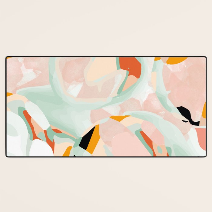 abstraction study in pastels Desk Mat Gallery Image 3