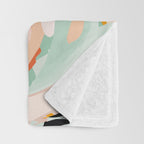 abstraction study in pastels Throw Blanket Gallery Image 3